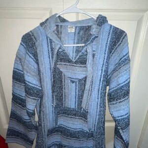 Blue Striped Women's Sweater